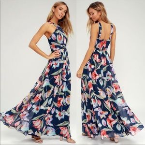 Lulus Lilja Floral Maxi Dress